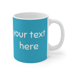 Load image into Gallery viewer, myTabby KISSING 11oz Coffee, Tea or Hot Chocolate Mug, CUSTOM text &amp; background colour
