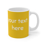 Load image into Gallery viewer, myTabby AFRICAN STYLE 11oz Coffee, Tea or Hot Chocolate Mug, CUSTOM text &amp; background colour
