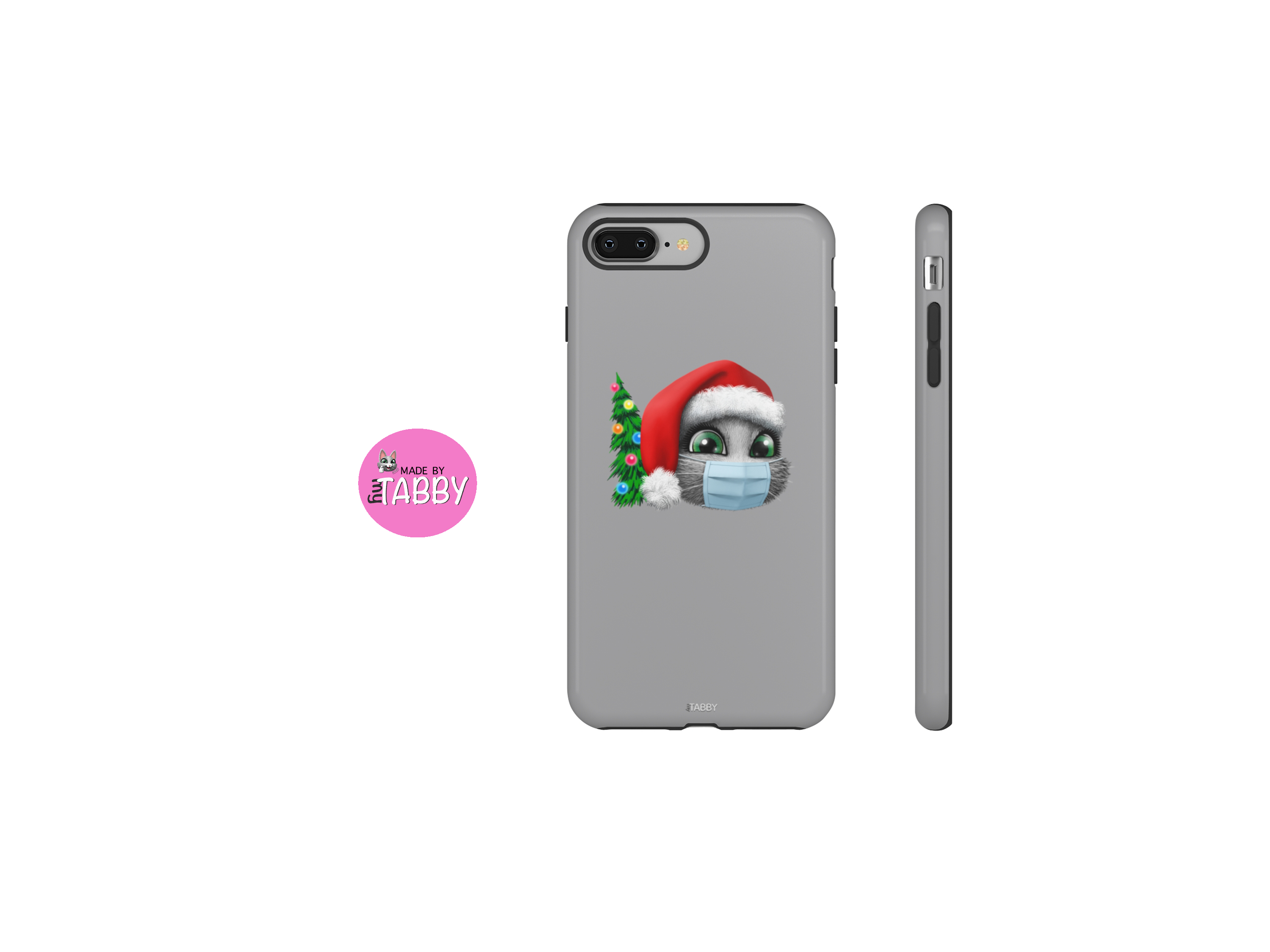 myTabby Tough Phone Case | XMAS FACE MASK & Tree | Iphone 12, Iphone 11, Samsung Galaxy