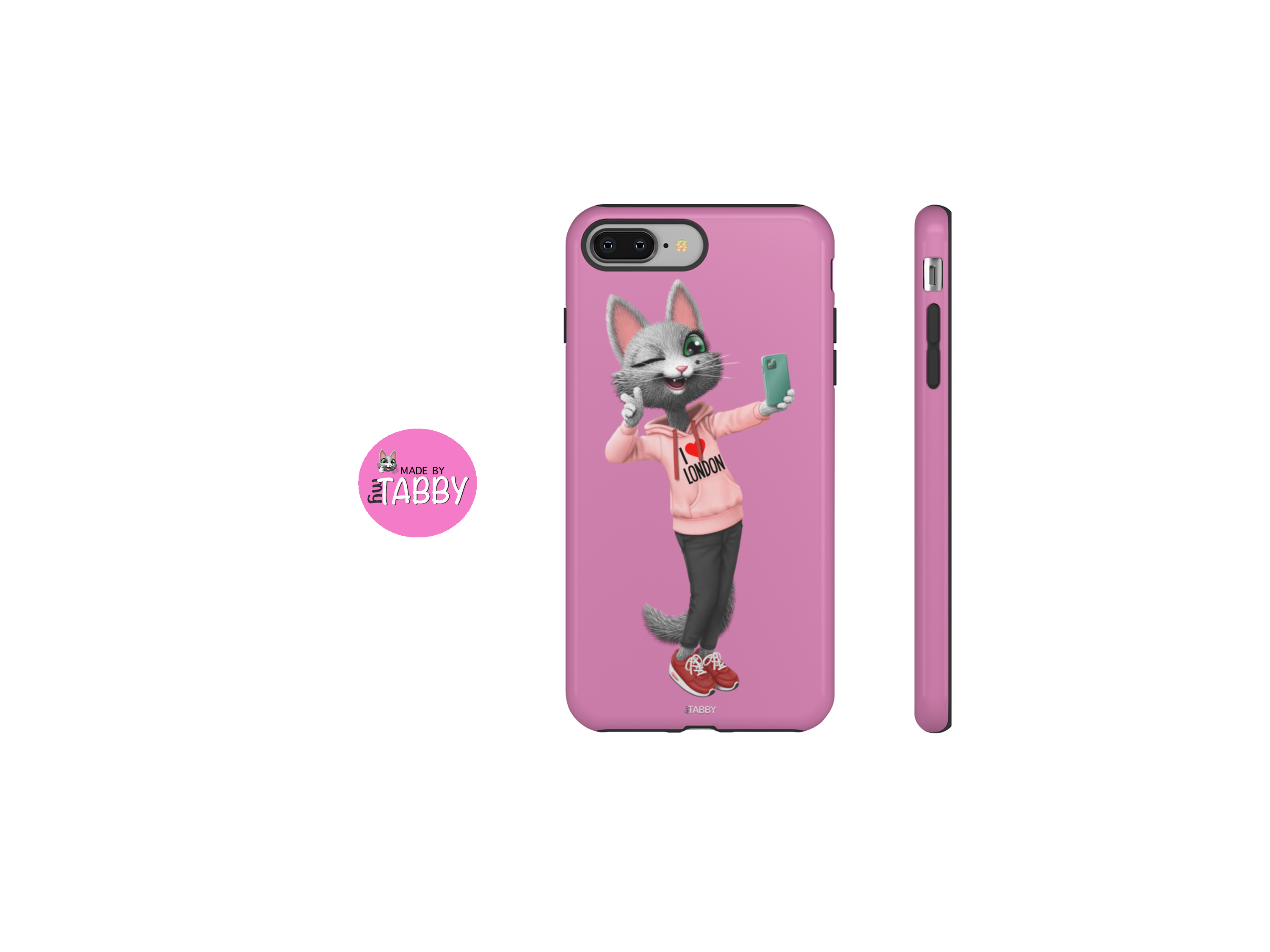 myTabby Tough Phone Case | I LOVE LONDON | iPhone 12, iPhone 11, Samsung Galaxy