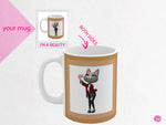 Load image into Gallery viewer, myTabby I&#39;M A BEAUTY 11oz Coffee, Tea or Hot Chocolate Mug, CUSTOM text &amp; background colour
