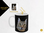 Load image into Gallery viewer, myTabby GOLD EDITION Art MUG, Custom Pet Colour Portrait Mug, Pet Coffee Cup, Personalised Mug
