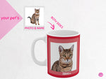 Load image into Gallery viewer, myTABBY MINNI Pet Photo Coffee Mug, Custom Pet Gift, Custom Name &amp; Photo
