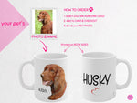 Load image into Gallery viewer, myTabby DOG OIL Art Mug, Custom Dog Colour Portrait Mug, Pet Coffee Cup, Custom Cup, Personalised Mug
