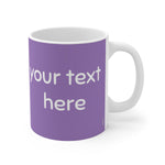 Load image into Gallery viewer, myTabby UMBRELLA 11oz Coffee, Tea or Hot Chocolate Mug, CUSTOM text &amp; background colour
