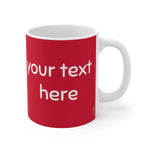 Load image into Gallery viewer, myTabby ANGRY 11oz Coffee, Tea or Hot Chocolate Mug, CUSTOM text &amp; background colour
