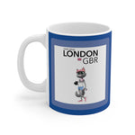 Load image into Gallery viewer, myTabby TRAVEL TRIPS 11oz Coffee, Tea or Hot Chocolate Mug, CUSTOM text &amp; background colour
