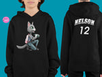 Load image into Gallery viewer, myTABBY | EXPLORER| Personalised Name on back of Boys &amp; Girls Hoodie Unisex | Kids Fashion
