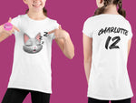 Load image into Gallery viewer, myTABBY Cat Kids Customise Soft-style Tee | SLEEPING | Unisex T-Shirt  | Personalised Name on back | Kids Fashion
