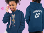 Load image into Gallery viewer, myTABBY | AFRICAN STYLE  | Personalised Name on back of Boys &amp; Girls Hoodie Unisex | Kids Fashion
