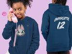 Load image into Gallery viewer, myTABBY | ANGRY | Personalised Name on back of Boys &amp; Girls Hoodie Unisex | Kids Fashion
