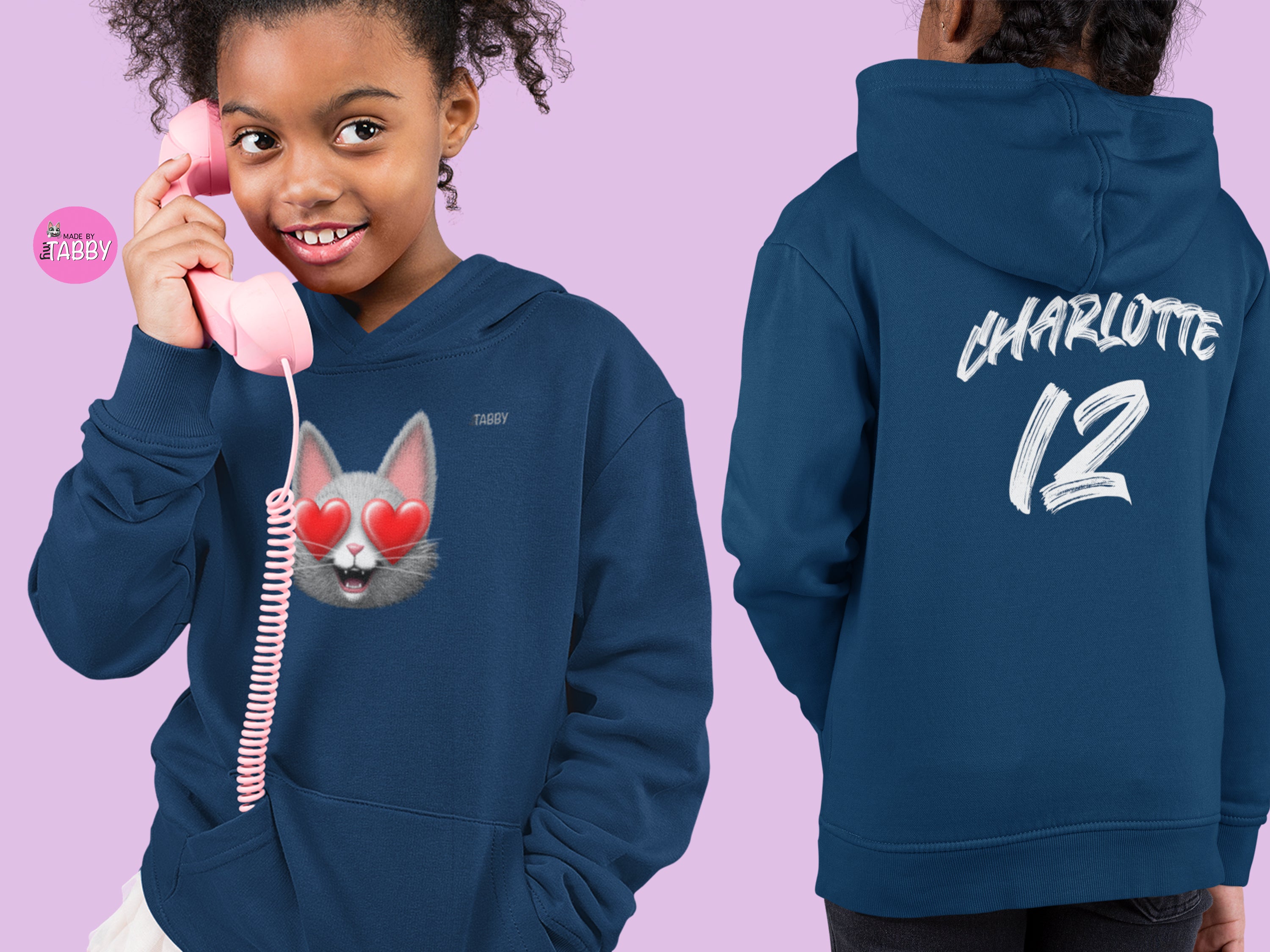 Personalised store girls hoodie