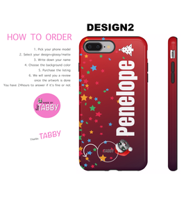 myTabby Edition Personalised XMAS DESIGN 2 | Personalised Phone Case for Samsung and iPhone | Dual layer