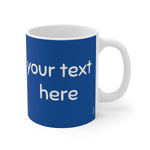 Load image into Gallery viewer, myTabby FACE MASK 11oz Coffee, Tea or Hot Chocolate Mug, CUSTOM text &amp; background colour
