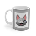 Load image into Gallery viewer, myTabby FUNNY  11oz Coffee, Tea or Hot Chocolate Mug, CUSTOM text &amp; background colour
