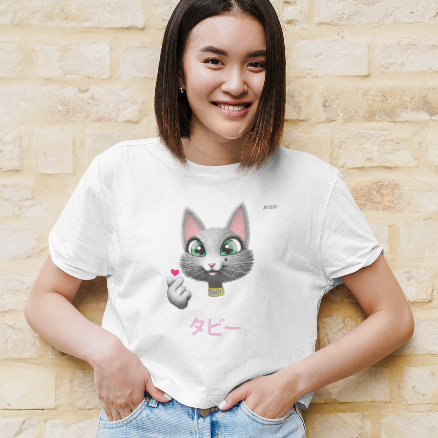 myTABBY Cat Premium T-Shirt | Customise TABBY JAPANESE | Unisex T-Shirt  | Unique Gift