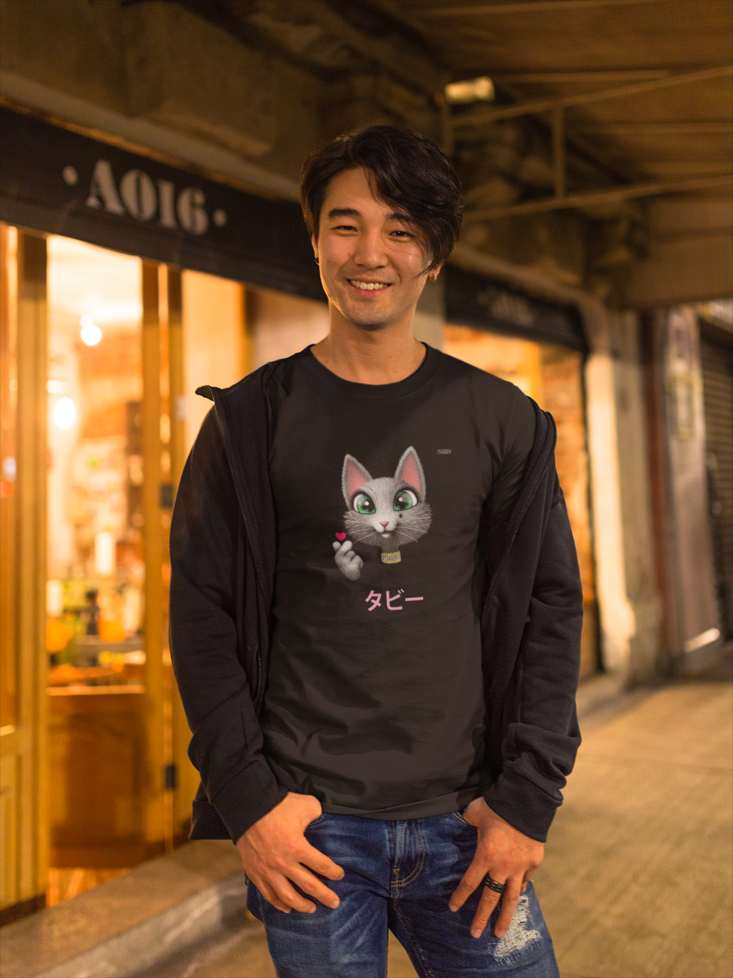 myTABBY Cat Premium T-Shirt | Customise TABBY JAPANESE | Unisex T-Shirt  | Unique Gift