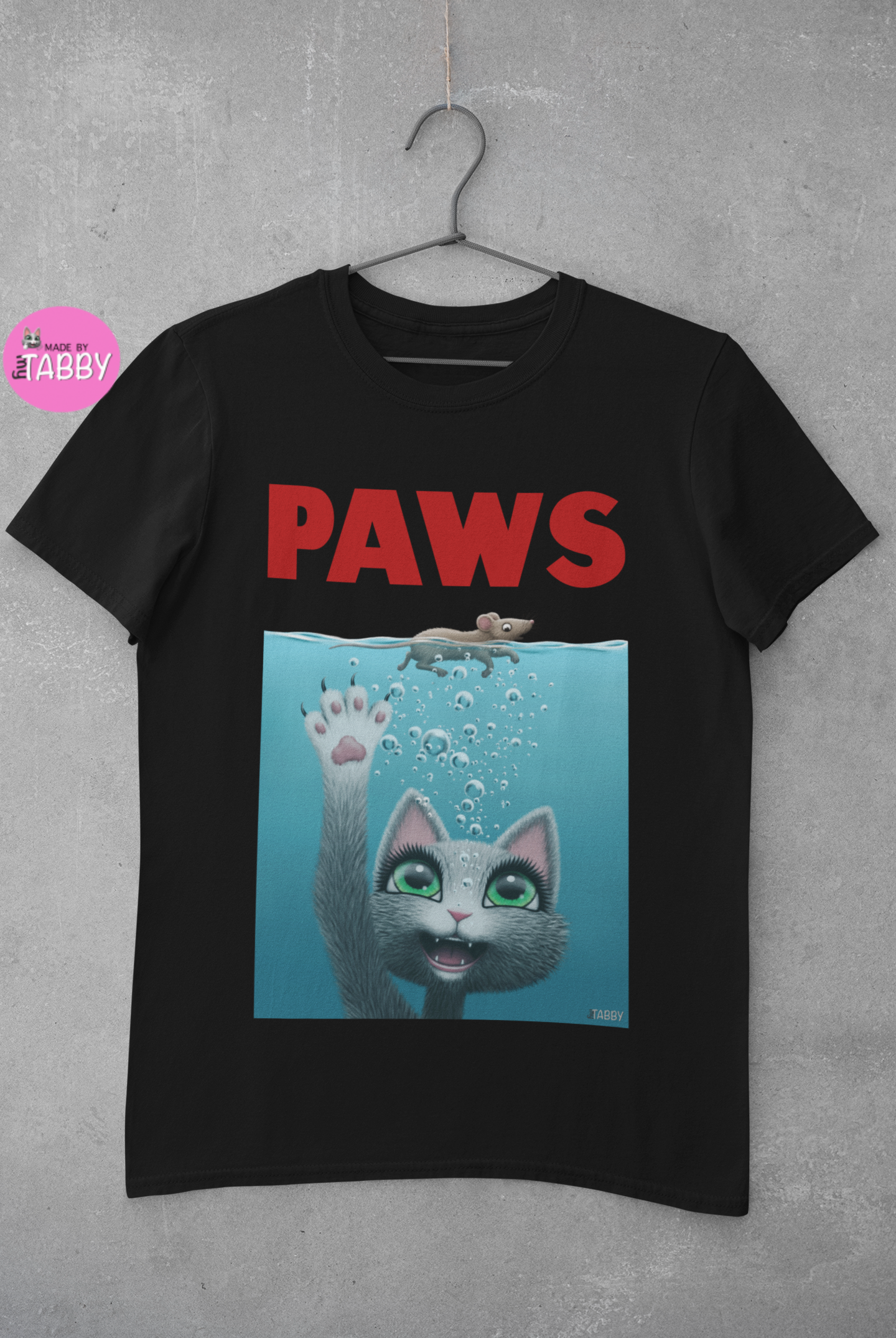 myTABBY Cat Premium T-Shirt | PAWS | Unisex T-Shirt  | Unique Gift