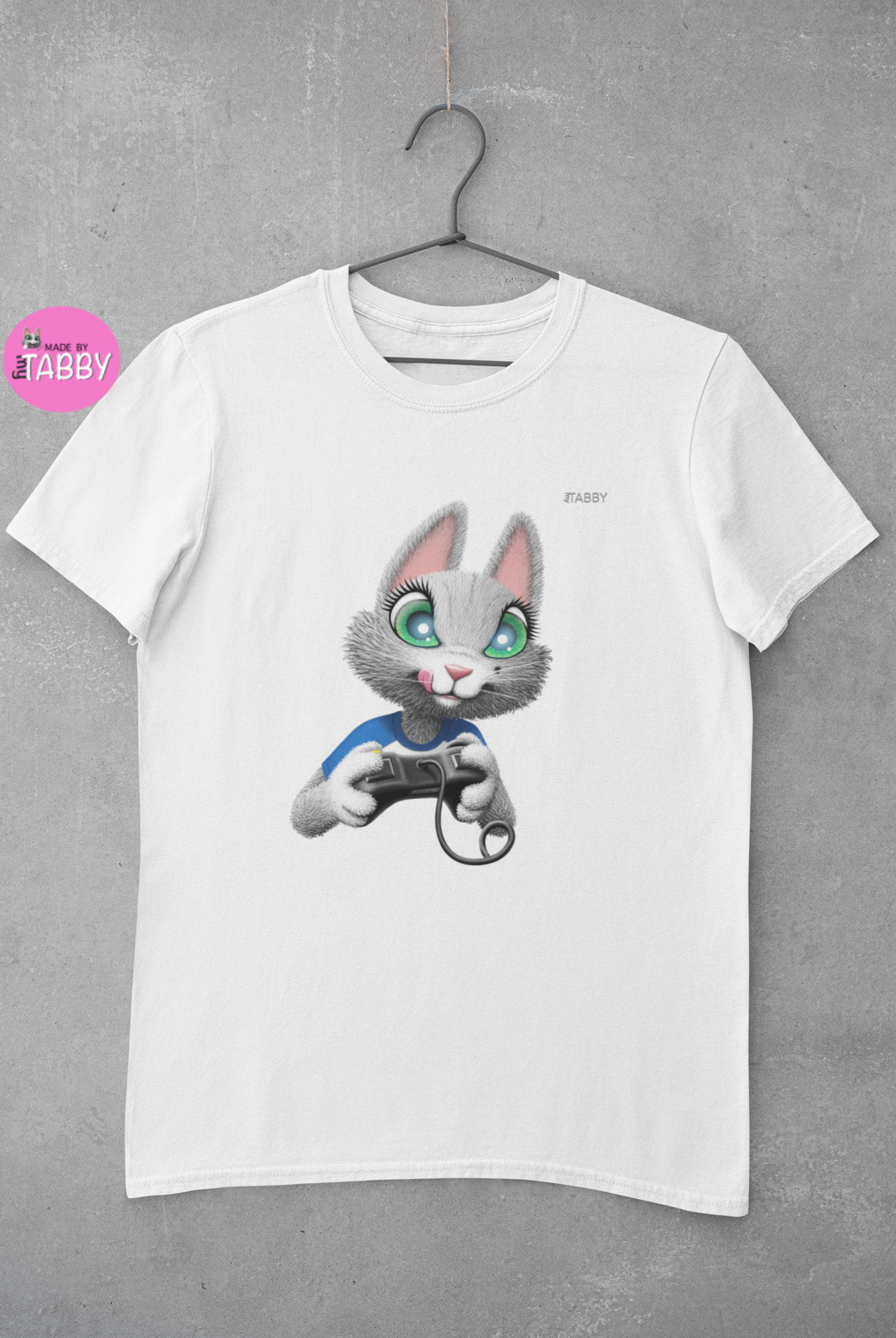 myTABBY Cat Premium T-Shirt | GAMER | Unisex T-Shirt  | Unique Gift