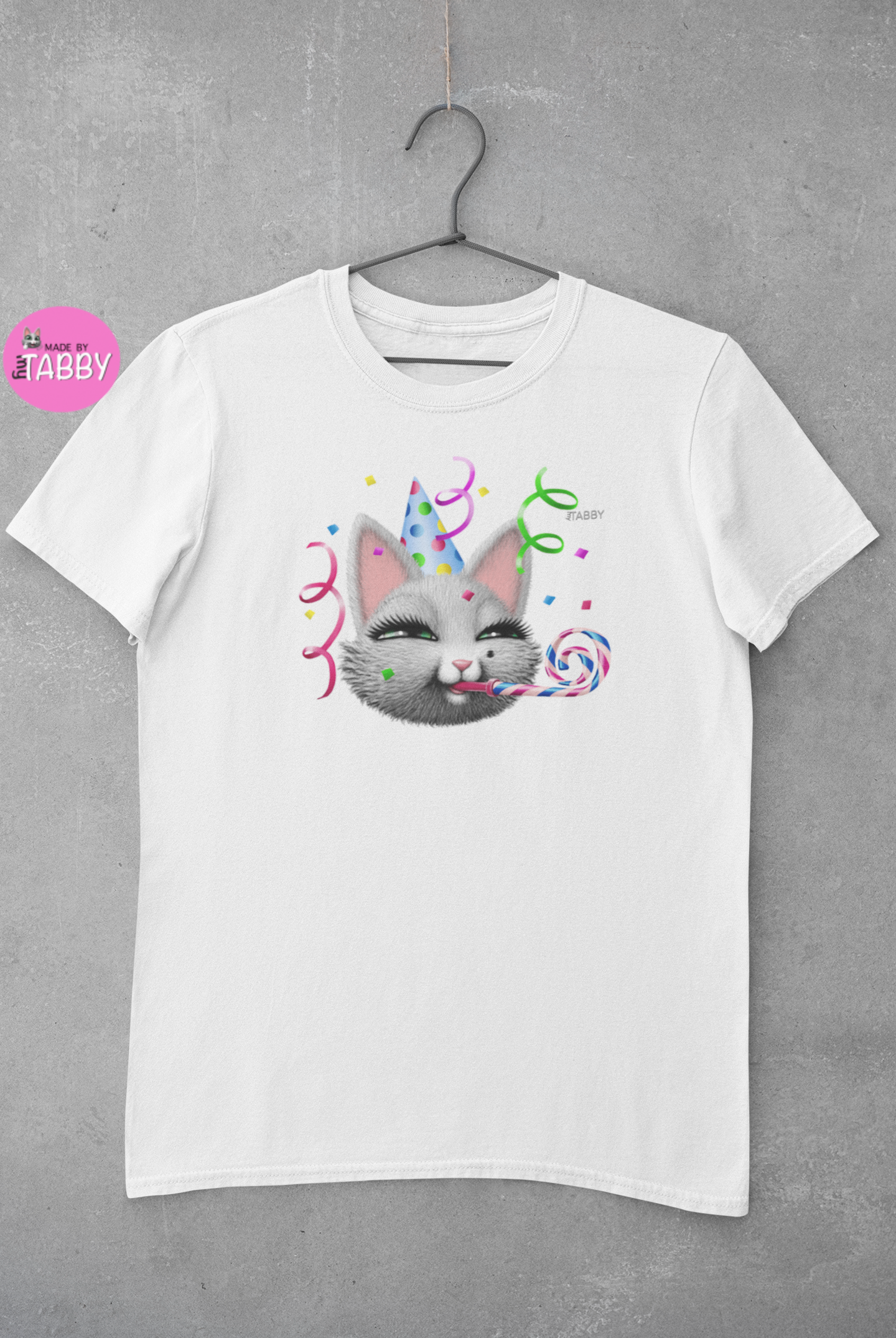 myTABBY Cat Premium T-Shirt | HAPPY BIRTHDAY | Unisex T-Shirt  | Unique Gift