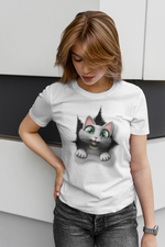 Load image into Gallery viewer, myTABBY Cat Premium T-Shirt | HOLE | Unisex T-Shirt  | Unique Gift
