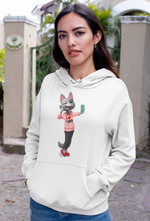 Load image into Gallery viewer, myTabby Cat College Hoodie | I lOVE LONDON | Unisex Hoodie | Unique Gift
