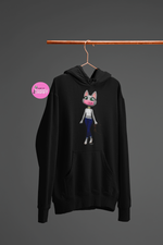 Load image into Gallery viewer, myTabby Cat College Hoodie | SUNGLASSES &amp; FACE MASK | Unisex Hoodie | Unique Gift
