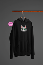 Load image into Gallery viewer, myTabby Cat College Hoodie | SMILE | Unisex Hoodie | Unique Gift
