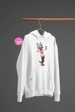 Load image into Gallery viewer, myTabby Cat College Hoodie | I lOVE LONDON | Unisex Hoodie | Unique Gift
