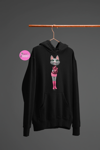 myTabby Cat College Hoodie | KISSING | Unisex Hoodie | Unique Gift