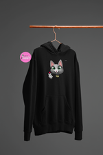 Load image into Gallery viewer, myTabby Cat College Hoodie  | HEART | Unisex Hoodie | Unique Gift
