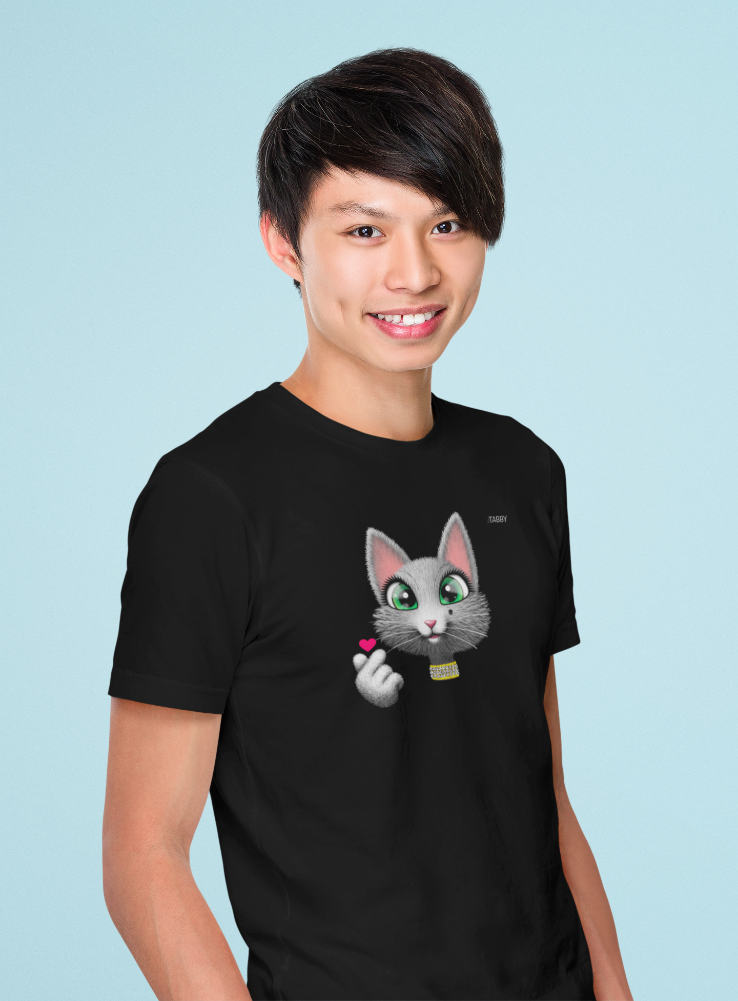 myTABBY Cat Premium T-Shirt | HEART | Unisex T-Shirt  | Unique Gift