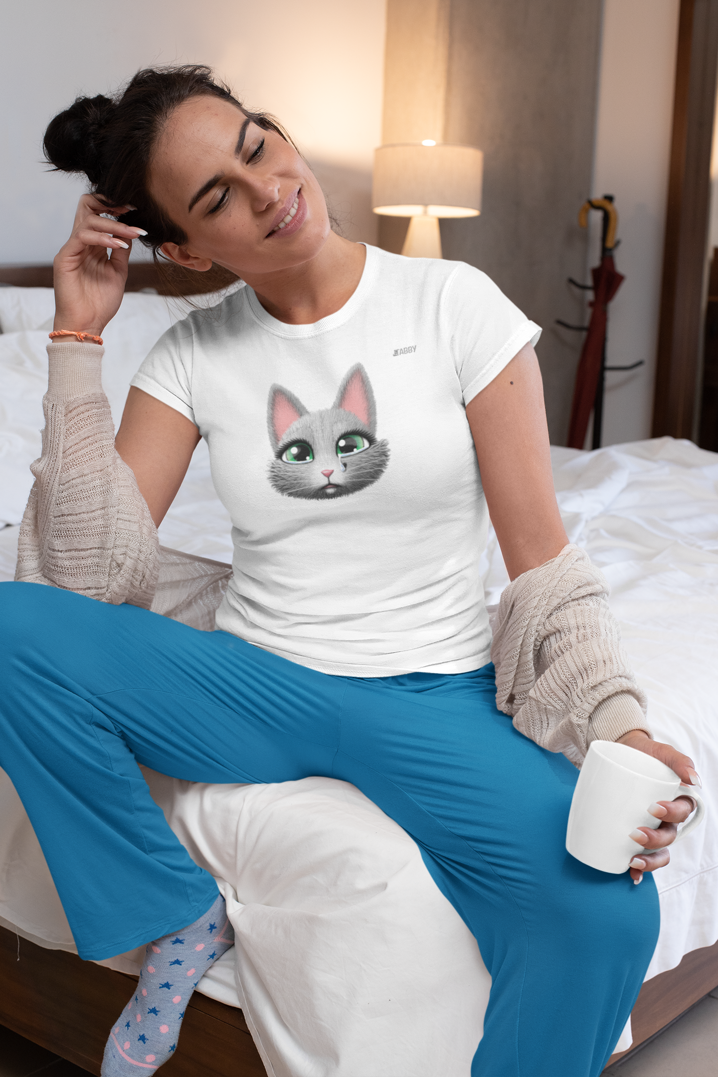 myTABBY Cat Premium T-Shirt | SAD | Unisex T-Shirt  | Unique Gift