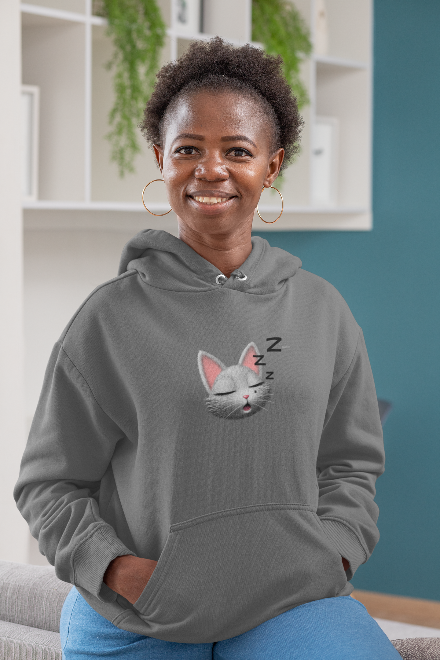 myTabby Cat College Hoodie | SLEEPING | Unisex Hoodie | Unique Gift