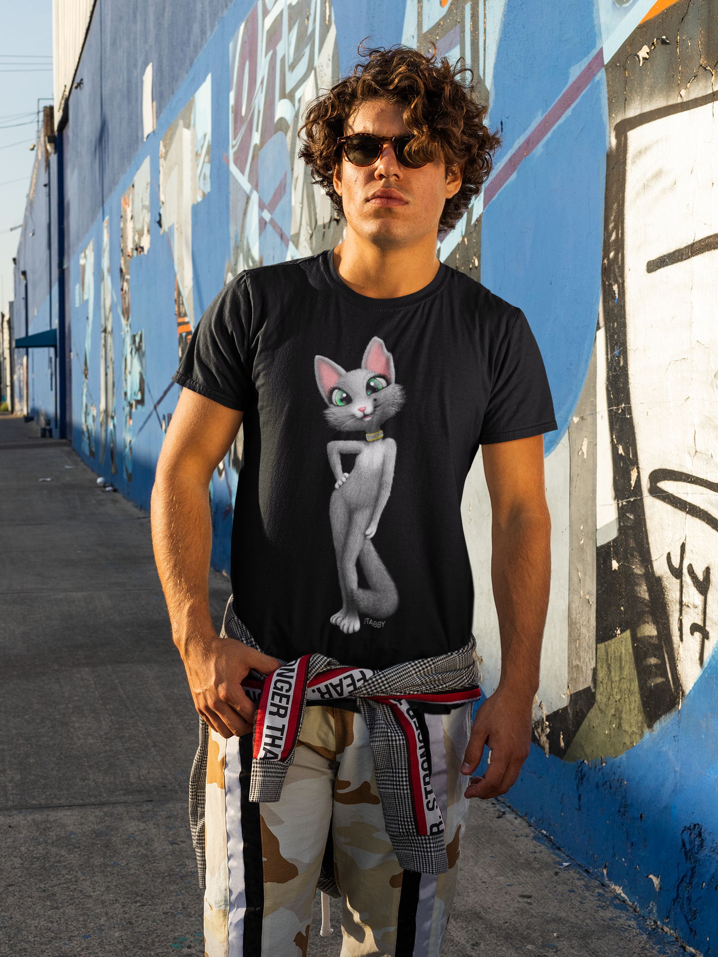 myTABBY Cat Premium T-Shirt | POSE STANDING | Unisex T-Shirt | Unique Gift