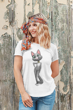 Load image into Gallery viewer, myTABBY Cat Premium T-Shirt | POSE STANDING | Unisex T-Shirt | Unique Gift
