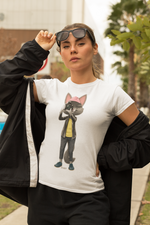 Load image into Gallery viewer, myTABBY Cat Premium T-Shirt | PHOTOGRAPHER | Unisex T-Shirt  | Unique Gift
