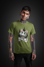 Load image into Gallery viewer, myTABBY Cat Premium T-Shirt | HOLE | Unisex T-Shirt  | Unique Gift
